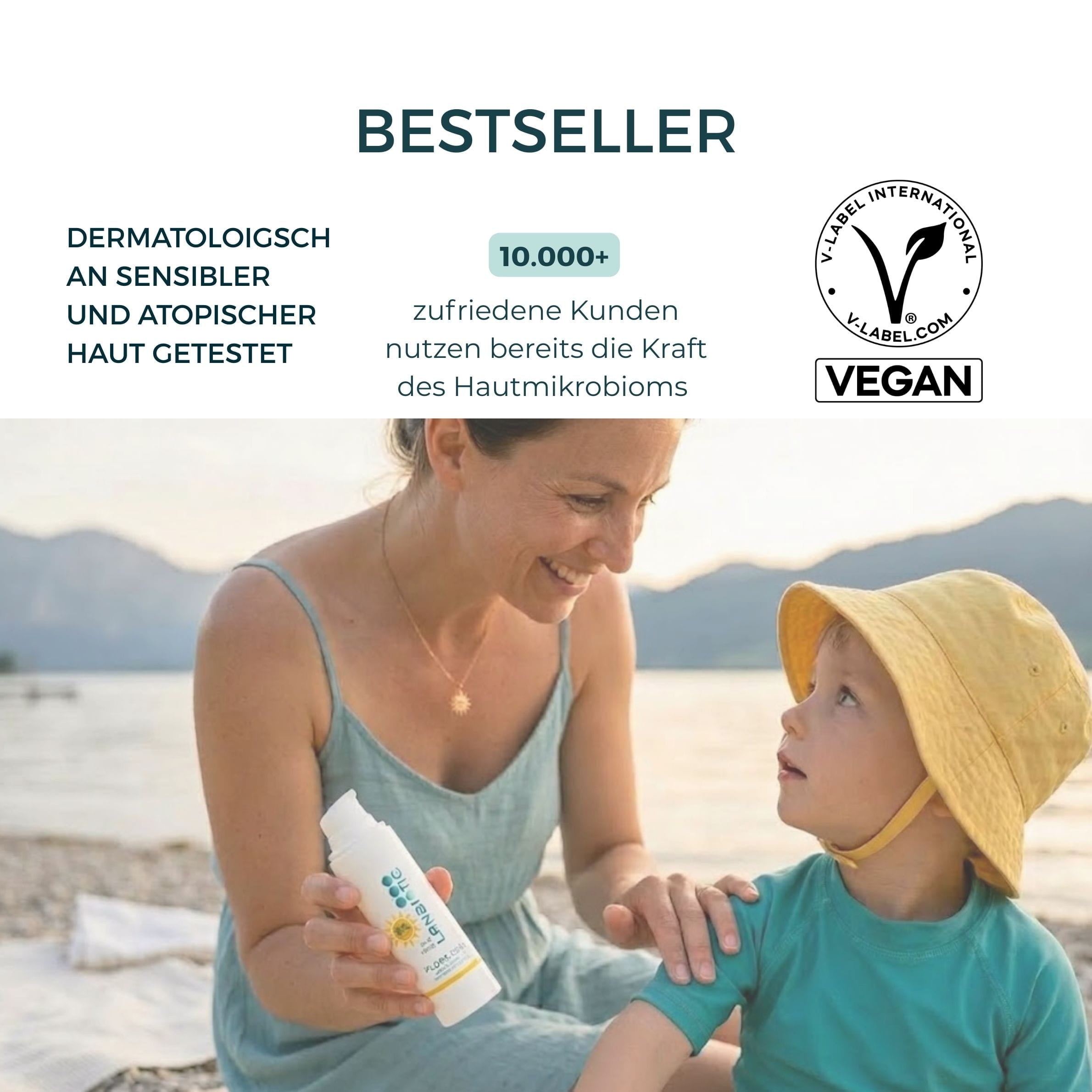 Flora Sun - SPF50 probiotisches Sonnenschutzfluid bei Neurodermitis