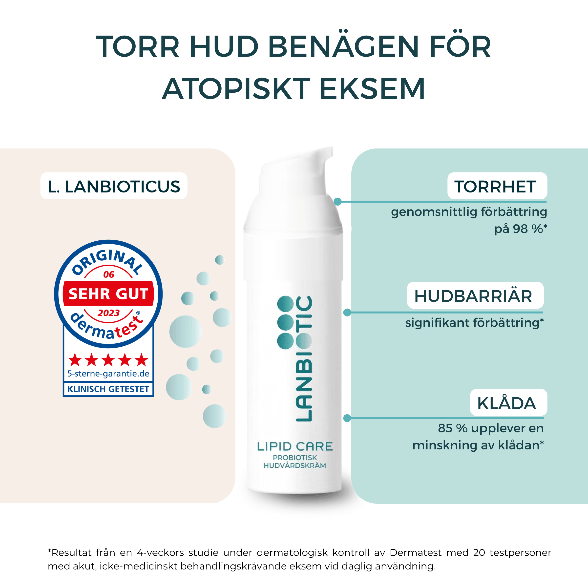 Lipid Care - probiotisk vårdande kräm för atopisk dermatit