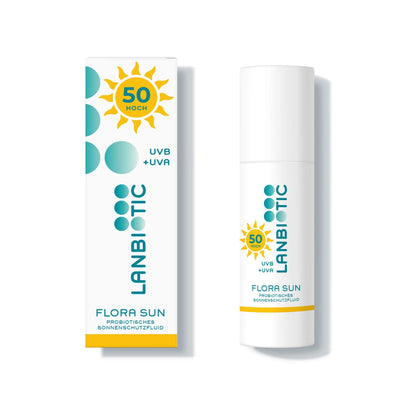 Flora Sun - SPF50 probiotisches Sonnenschutzfluid bei Neurodermitis