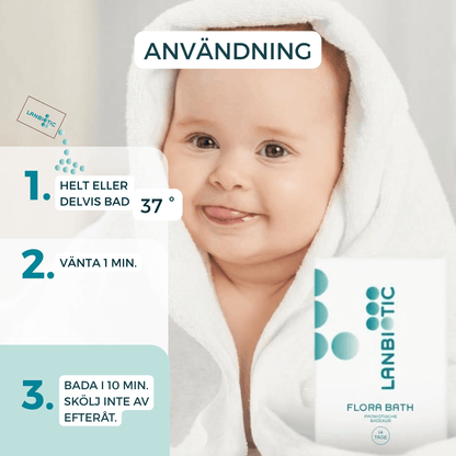 Flora Bath - probiotisk badtillsats för atopiskt eksem