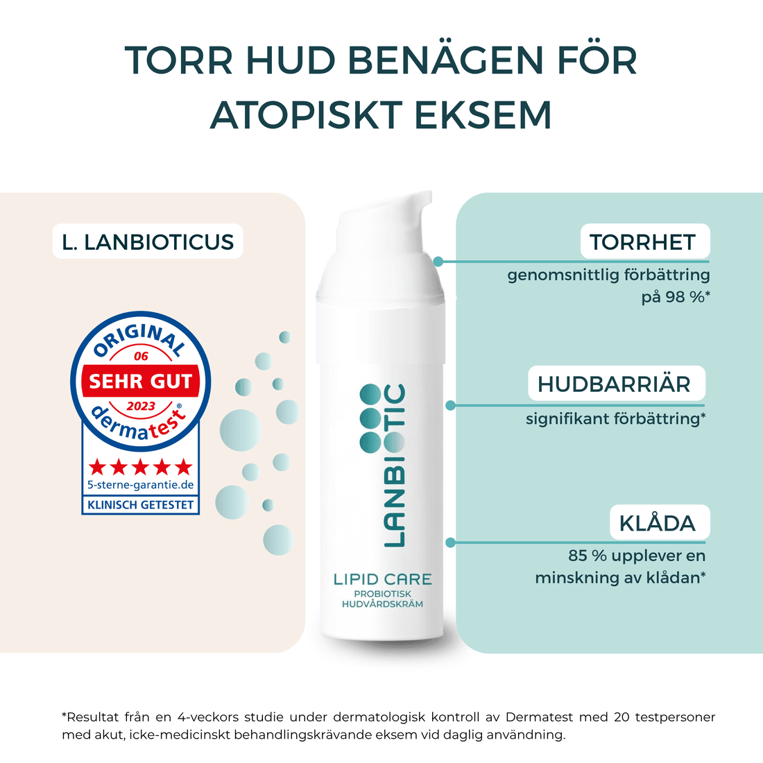 Lipid Care - probiotisk vårdande kräm för atopisk dermatit